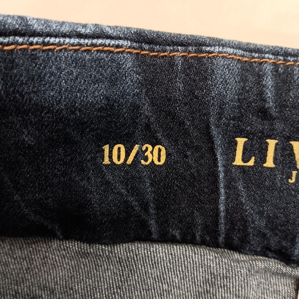 Liverpool 10/30 Pull On Skinny Legging Jeans Dark Wash Indigo Stretch Denim‎ - Picture 12 of 15